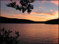 Sunrise over Lake Nottely